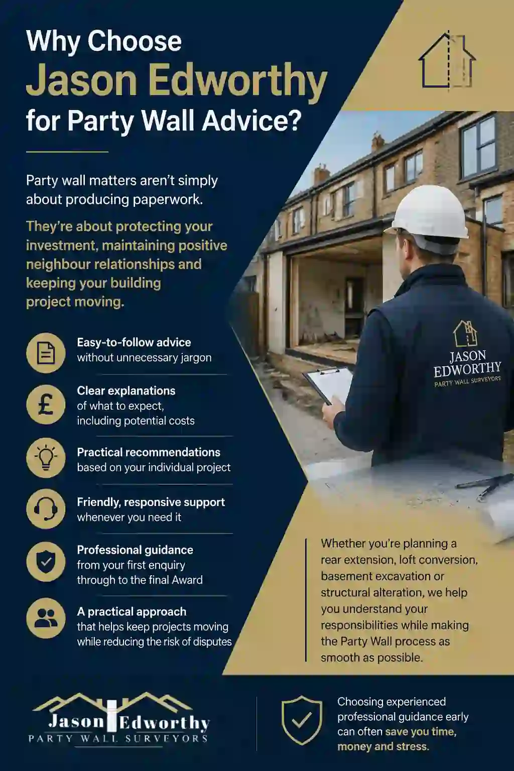 Why Choose Jason Edworthy for Party Wall Advice Leicester Forest East?